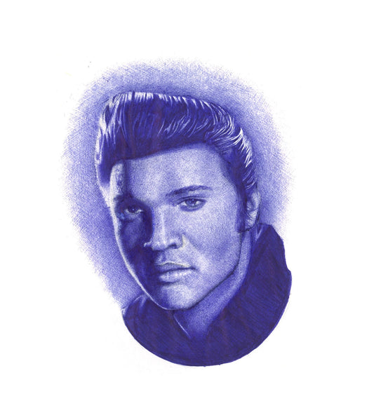 ELVIS PRESLEY PEN PORTRAIT