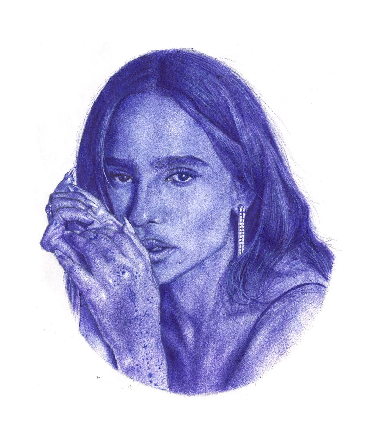 ZOË KRAVITZ PEN PORTRAIT